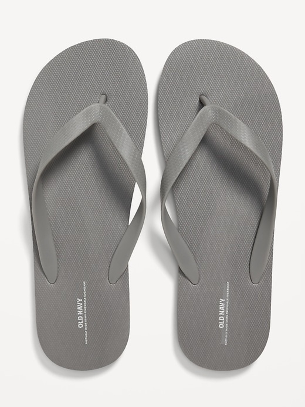 Old Navy Men's Light Gray Flip-Flop Sandals
